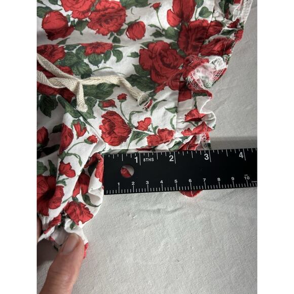 Cozy core  comfy Violet & Brooks Red‎ rose Lounge/Pajama Shorts Size XS/S - Picture 10 of 11